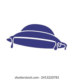 Ufo spaceship icon Vector illustration