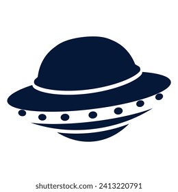 Ufo spaceship icon Vector illustration