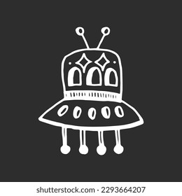 ufo spaceship illustration in black background