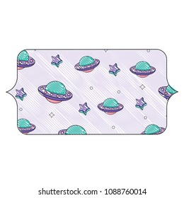 ufo and stars pattern