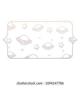 ufo and stars pattern design