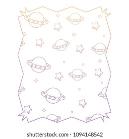 ufo and stars pattern design