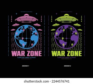 ufo t shirt design, vector graphic, typographic poster or tshirts street wear and Urban style