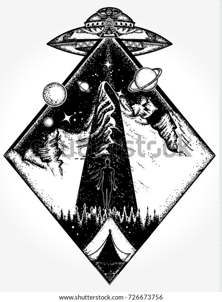 48+ Free Download Tattoo Ufo Art Idea Tattoo