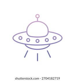 Ufo Toy ícone vetorial ilustração de stock