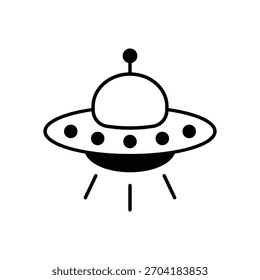 Ufo Toy ícone vetorial ilustração de stock