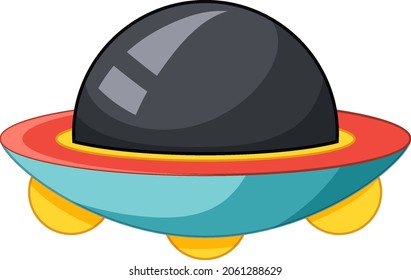 UFO or Unidentified flying objects illustration