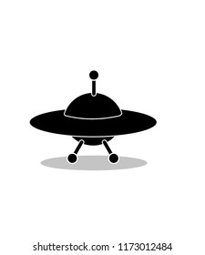 UFO vector in cartoon style