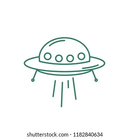 Ufo Icon Hand Drawn Vector Illustration Stock Vector (royalty Free 