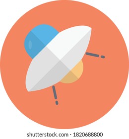 ufo vector flat color icon