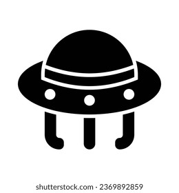 Ufo Vector Glyph Icon For Personal And Commercial Use.
