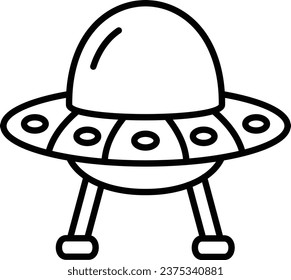 Ufo vector icon. Can be used for printing, mobile and web applications.