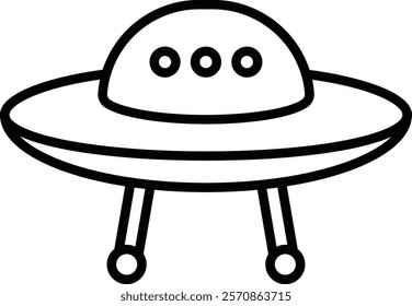 Ufo vector icon. Can be used for printing, mobile and web applications.