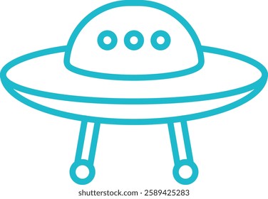 Ufo vector icon. Can be used for printing, mobile and web applications.