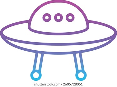 Ufo vector icon. Can be used for printing, mobile and web applications.