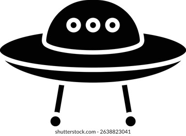 Ufo vector icon. Can be used for printing, mobile and web applications.