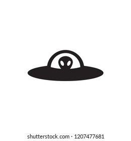 UFO vector icon illustration