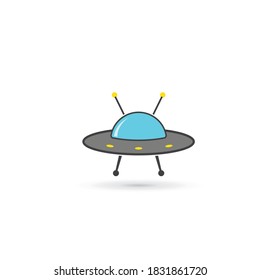 ufo vector icon illustration design  template