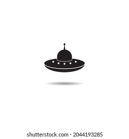 UFO vector icon illustration design template.