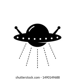 Ufo vector icon. illustration of Ufo isolated on white background