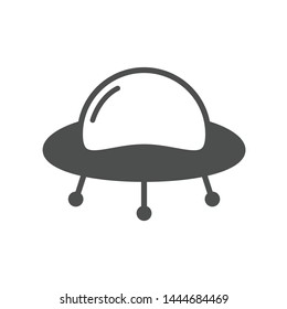 ufo vector icon isolated on white background. ufo flat icon for web, mobile and user interface design