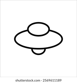 ufo vector icon line template