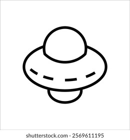 ufo vector icon line template