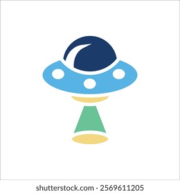 ufo vector icon line template