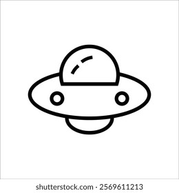 ufo vector icon line template