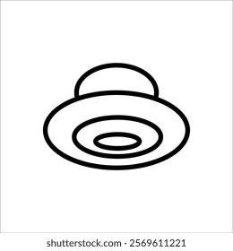 ufo vector icon line template