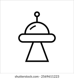 ufo vector icon line template