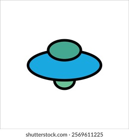 ufo vector icon line template