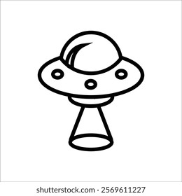 ufo vector icon line template