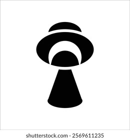 ufo vector icon line template