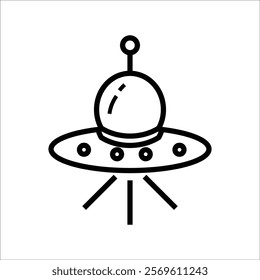 ufo vector icon line template