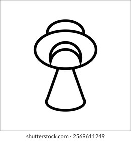 ufo vector icon line template