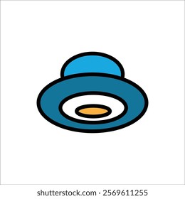 ufo vector icon line template