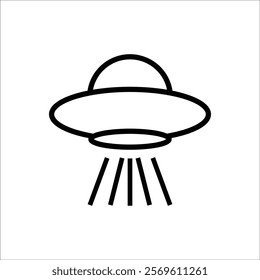 ufo vector icon line template