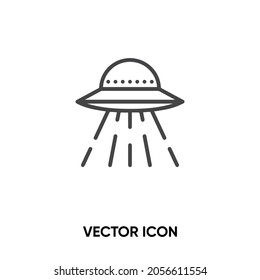 UFO vector icon. Modern, simple flat vector illustration for website or mobile app.Alien spaceship symbol, logo illustration. Pixel perfect vector graphics	