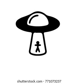 ufo vector icon. space symbol