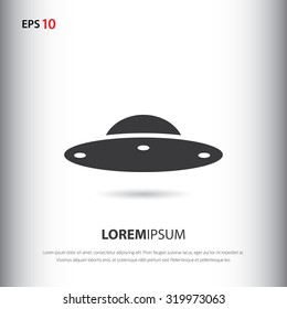 UFO vector icon for web and mobile