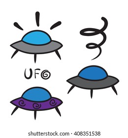UFO vector icons