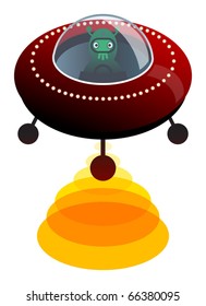 UFO, vector illustration