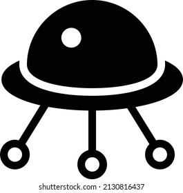 ufo Vector illustration on a transparent background. Premium quality symbols. Glyphs  vector icon for concept and graphic design.