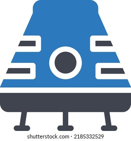 ufo Vector illustration on a transparent background. Premium quality symmbols. Glyphs vector icons for concept and graphic design.