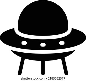 ufo  Vector illustration on a transparent background. Premium quality symmbols. Glyphs vector icons for concept and graphic design.
