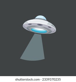 Ufo vector illustration, Unidentified flying object flat icon