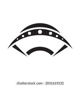 Ufo vector logo template icon design