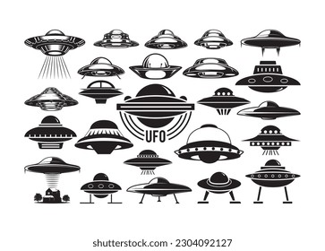 UFO vector For Print, UFO Clipart, UFO vector Illustration