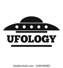 Ufology science logo. Simple illustration of ufology science vector logo for web design isolated on white background